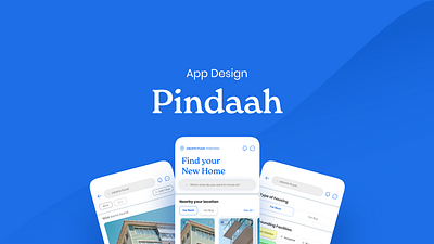 Pindaah App UI Design app appartement application buy flat home hotel house moving purchase rent