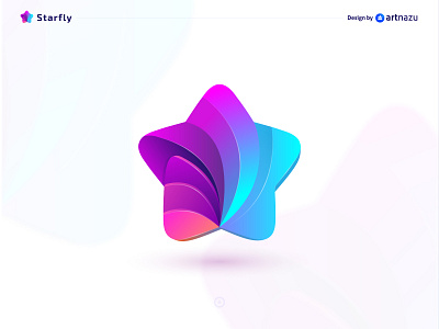 StarFly Logo with Abstract symbol design project best logo designer branding butterfly design designer dribbble dribbble popular logo flat fly illustration layered logo logomark logotype modern modern logo designer star top logo designer in bangladesh vector