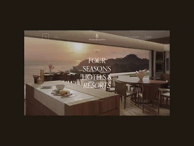 Four Seasons. San Francisco animation design minimal ui ux web