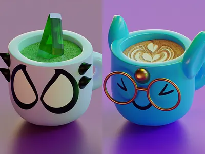 Cute Cup Meta NFT designisjustform logo nft typography