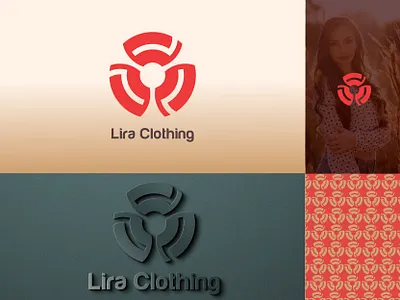 Lira Clothing Logo branding branding design business clothing creative design elegant fashion floral geomatric graphic design identity illustration logo logo design logo folio logo inspiration logo mark modern textile