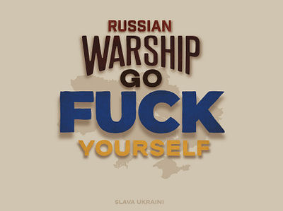 Slava Ukraini lettering ukraine