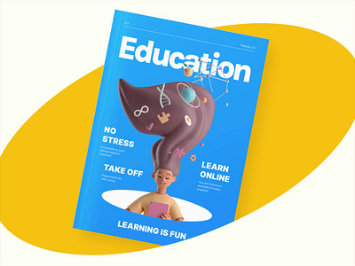 Casual life 3D illustrations 3d animation books design graphic design illustration reading