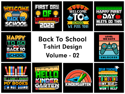 Back to School T-shirt Design back to school back to school t shirt graphic design t shirt design tshirt typography t shirt ui uiux ux