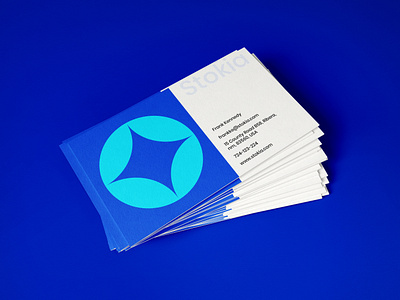 Stokia | Business Card brand brand design branding business card clean design graphic design minimalist print typography visual identity