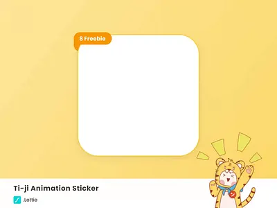 Tiger Animation Sticker animal animation branding design figma illustration lottie mascot orange product sticker tiger vector