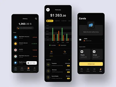 Finance app - Mobile App app app design bank banking banking app budget coin design finance finance app financial fintech mobile app mobile design money savings ui