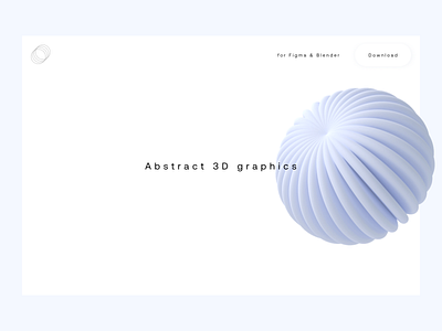 Layout with 3D 003 03 3 3d daily ui interface landing page minimal ui ux web