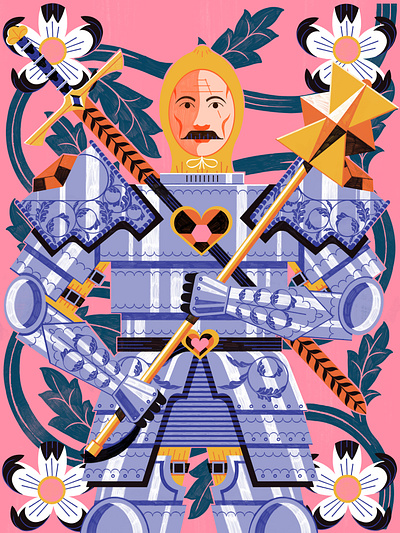 Queens Guard 2021 clean nft colour cryptoart design editoral editorial illustration illustration nft print