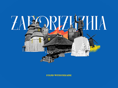 Ukraine in war / Zaporizhzhia animation brander branding design illustration logo motion motion graphics stopwar ui ukraine vector zaporizhzhia