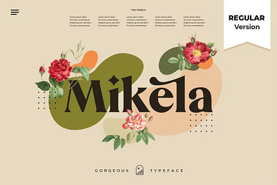 Free Font Mikela advertising branding display display font display fonts font font design font resources fonts fonts collection free free download free trial freebie lettering popular type type design typeface typography