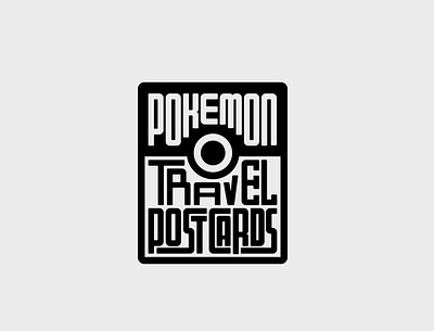 Pokemon Travel Postcards branding design flat illustration logo pokemon postcard poster travel typography vector