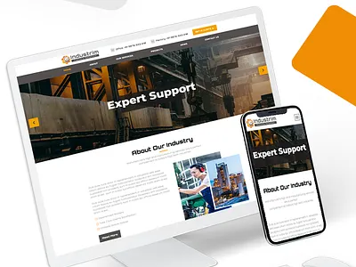 Industrim bootstrap business css engineering html5 machinery businesses responsive template
