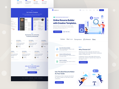 Resume Builder arslan branding builder design illustration landing live page pakistan project resume simplecv ui web