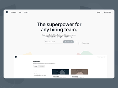 Homerun with a Homepage. animation conversion dark theme hiring homepage landing page light theme motion design parallax product design scroll web design website