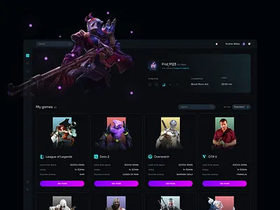 Game Application app design esports game game design gamer gaming gaming platform platform ui ux