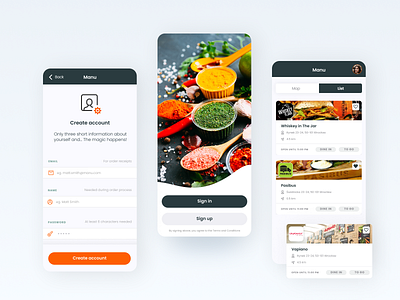 Manu App design gromulski illustration ios restaurant ui user experience user interface ux