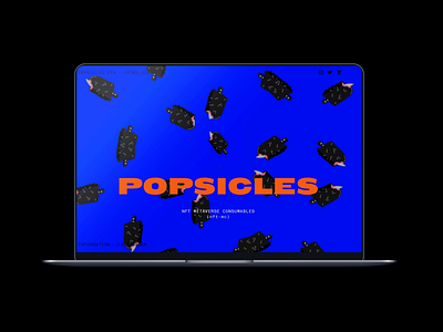 Popsicles NFT Website animation branding cargo crypto motion graphics nft ui website