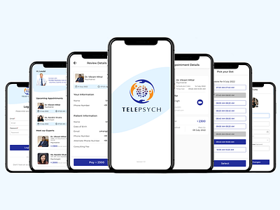 Telepsych UI/UX appdesign design doctors figma graphic design gurugram india interaction design logo mental health mobile mobiledesign photoshop typography ui uidesign ux uxdesign webdesign