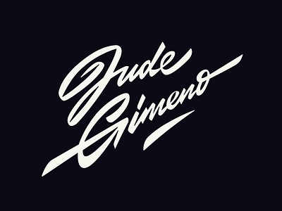 Jude Gimeno branding brushlettering calligraphy custom flow handtype identity lettering logo logotype premium retro script signature sport type unique vintage