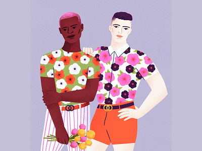 Flower Power characters fashion fashion illustration floral illustration photoshop print procreate