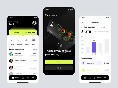 Open Banking Mobile App app bank banking branding concept concept design credit design digitalbank fintech illustration mobile open banking product design ui uiux ux
