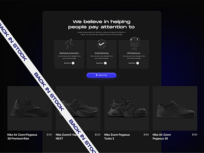 Streetwaer shoes ecommerce store branding ui