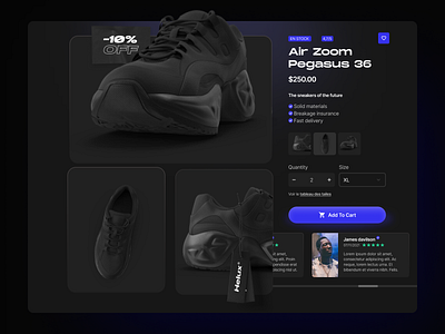 Streetwaer shoes ecommerce store branding ui