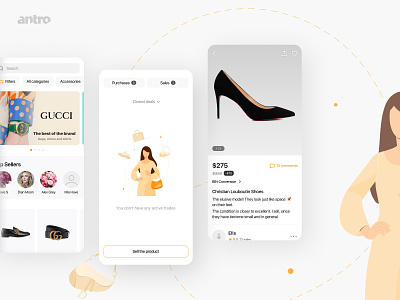 Branded Items Resale Platform app application branding clothes design ecommerce fashion figma illustration interface minimal resale shop site store ui ux vector web webdesign