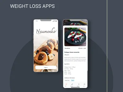 Weight Loss Apps app branding component design diet graphic design health mobile app mobile design mockup nutrition sport start up ui uiux weight loss