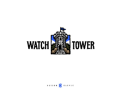 Watchtower - Toys & Games branding dusan klepic fantasy fort fortress game gaming logo tower vintage watchtower