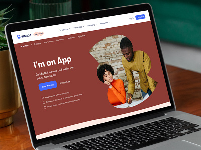 Wonde – I'm an App colors development interaction mockup systemic design typography ui ux web web design website design wordpress
