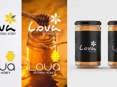 Logo honey branding design graphic design icon logo logodesign logohoney typography