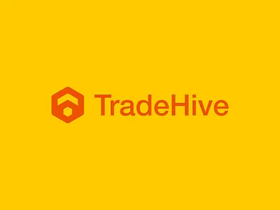 TradeHive Logo Design bee branding coloful design hive icon identity lettermark logo mark monogram orange platform t tool trade web website