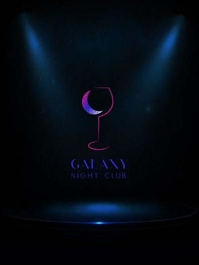 Galaxy Night Club @illustrator branding design icon illustration logo typography ui ux vector