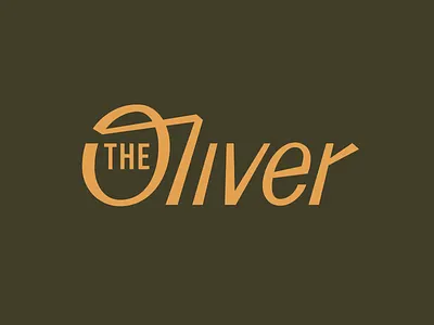 The Oliver branding custom type design identity lettering logo simple type typography
