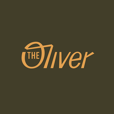 The Oliver branding custom type design identity lettering logo simple type typography