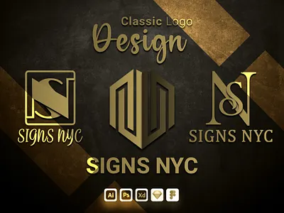 Classic Logo Design branding design graphic design illustration logo typography ui ux vector