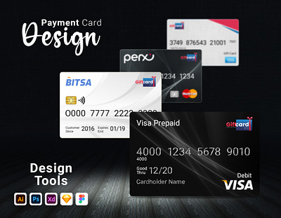 Payment Card Design branding design graphic design illustration typography ui ux vector