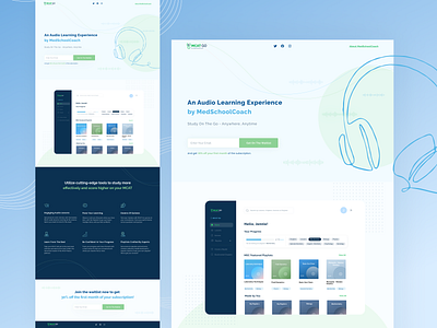 MCAT Go: Waitlist Landing Page branding design graphic design landing page ui ux