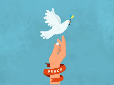 Peace for Ukraine background bird design dove fight freedom graphic design illustration nowar peace save simbol tranquility ukraine vector