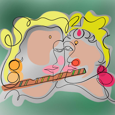 Eternity! eternity flute illustration love pairs sketch sketchbook