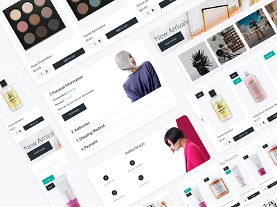 Beauty & cosmetics ecommerce made by UPDIVISION beauty cosmetics ecommerce