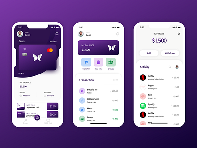 MICC Financial app design interaction design interface design mobile app ui ui design ux design