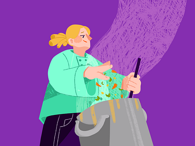 Chef's Stew design graphic design illustration kidslitart photoshop storytelling texture vector vectorart