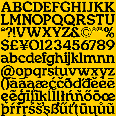 Henrietta font release typeface wip