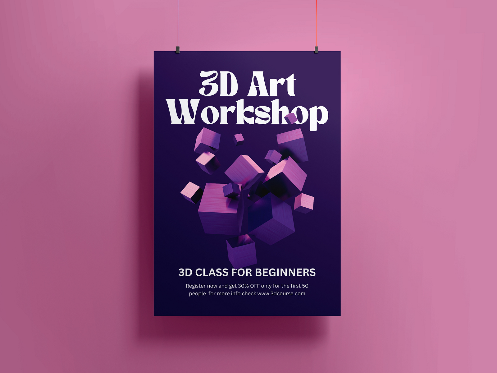 3D Art Poster by Creyasi Design Labs on Dribbble