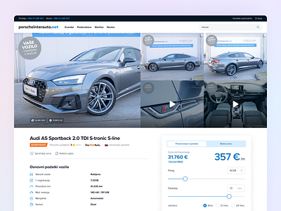 Porscheinterauto.net audi automotive car clean cupra dealership minimalistic porsche seat skoda ui ux volkswagen vw web