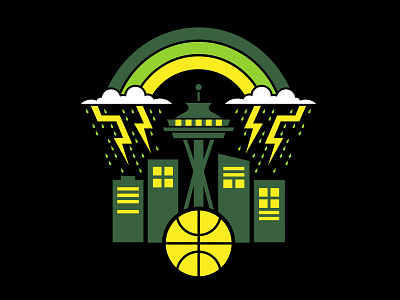 Seattle Storm apparel basketball city clouds hoodie lightening nba rain rainbow raindrop seattle seattle storm skyline space needle sports storm t shirt thunder tshirt wnba