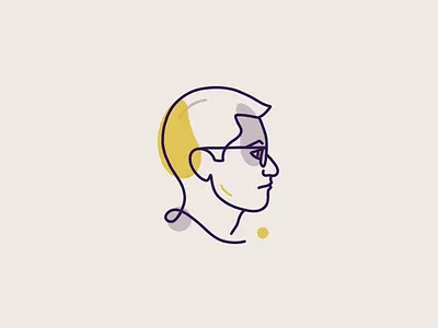 SVG Self Portrait for blog branding darkmode fresco illustration logo personal svg webdesign website